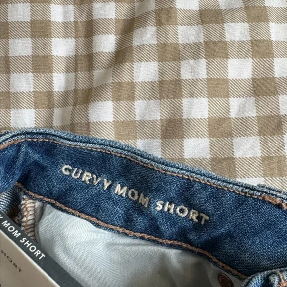 NWT American Eagle Curvy Strigid Mom Short Super High Rise - Picture 6 of 10